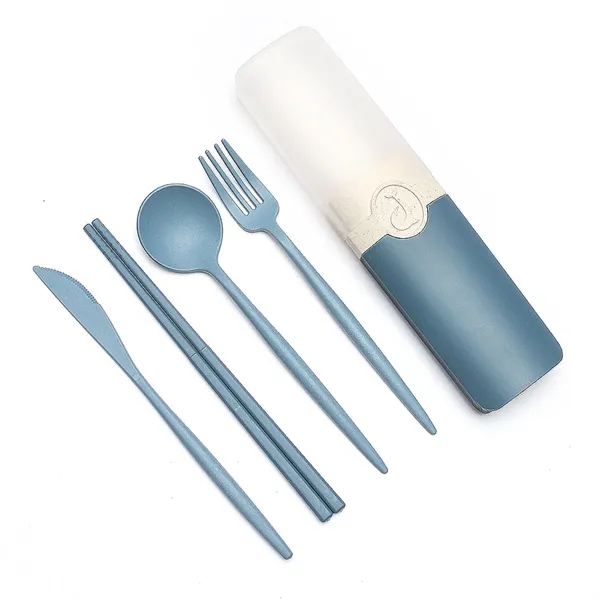 Portable Wheat Straw Cutlery Set - Portable Wheat Straw Cutlery Set - Image 6 of 11