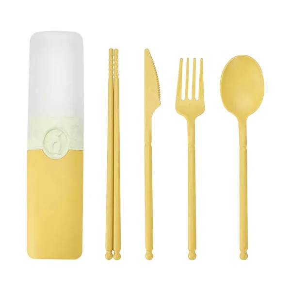 Portable Wheat Straw Cutlery Set - Portable Wheat Straw Cutlery Set - Image 11 of 11