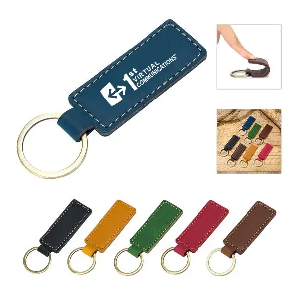 Pu Leather Keychain - Pu Leather Keychain - Image 0 of 13