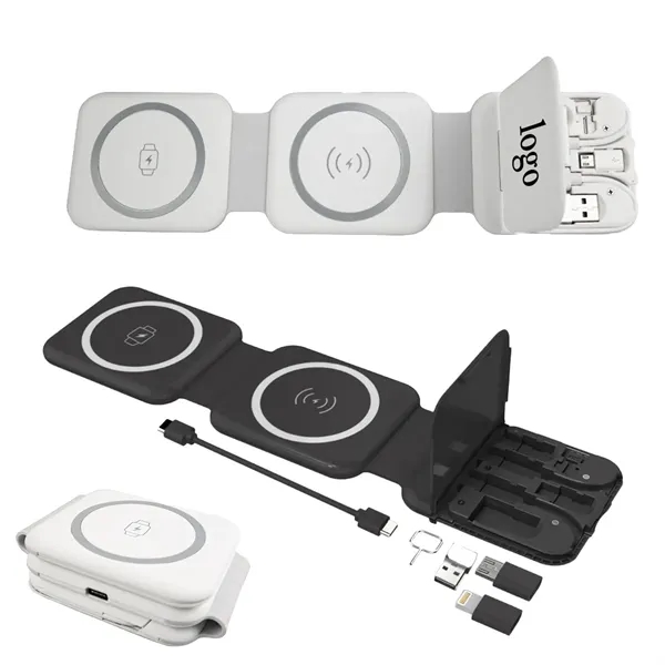 10-In-1 Foldable Wireless Charger - 10-In-1 Foldable Wireless Charger - Image 0 of 2