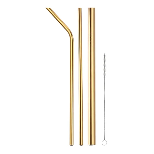 4pc Stainless Steel Bubble Straw Set w/ Bag - 4pc Stainless Steel Bubble Straw Set w/ Bag - Image 3 of 3