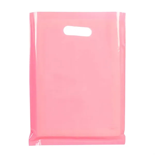 Die cut Soft PE Plastic Handle Shopping Tote Bag - Die cut Soft PE Plastic Handle Shopping Tote Bag - Image 1 of 3