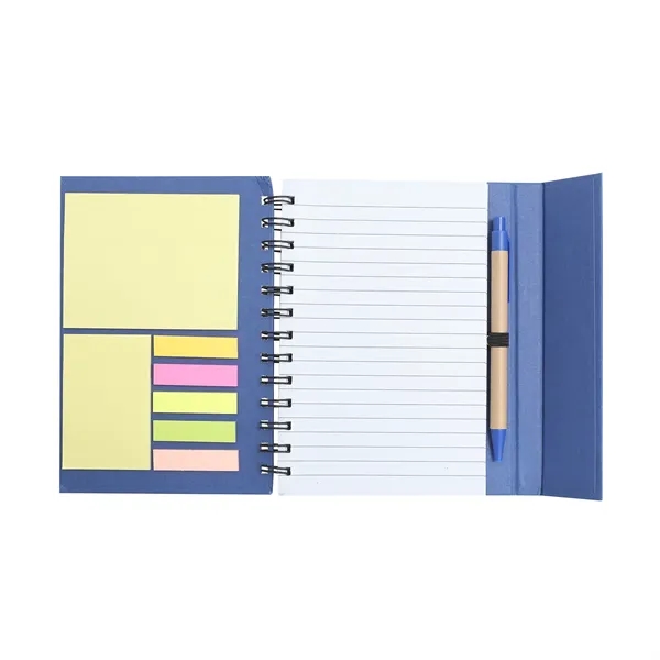 Spiral Notebook With Sticky Notes And Flags - Spiral Notebook With Sticky Notes And Flags - Image 2 of 2