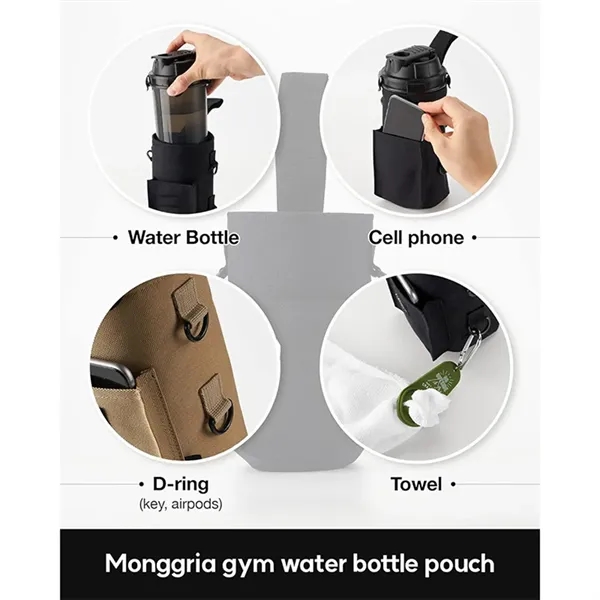 Magnetic Water Bottle Sleeve Bag Phone Holder With Shoulder - Magnetic Water Bottle Sleeve Bag Phone Holder With Shoulder - Image 2 of 5