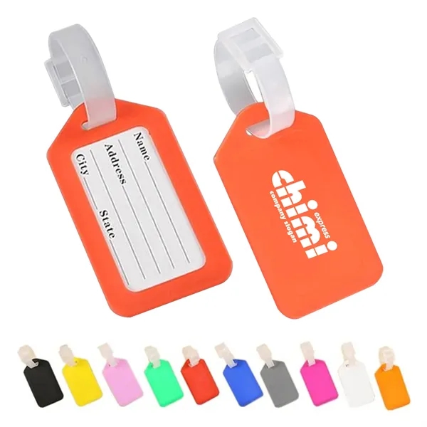 Vibrant Plastic Luggage Tag - Vibrant Plastic Luggage Tag - Image 0 of 3
