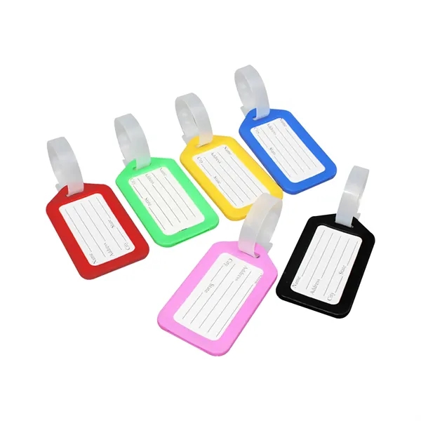 Vibrant Plastic Luggage Tag - Vibrant Plastic Luggage Tag - Image 1 of 3