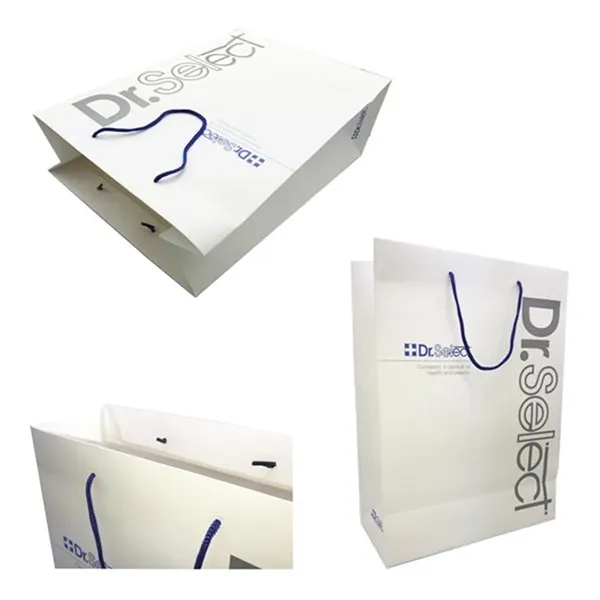 Vertical Matte Laminated Euro Tote Bag - Vertical Matte Laminated Euro Tote Bag - Image 0 of 3