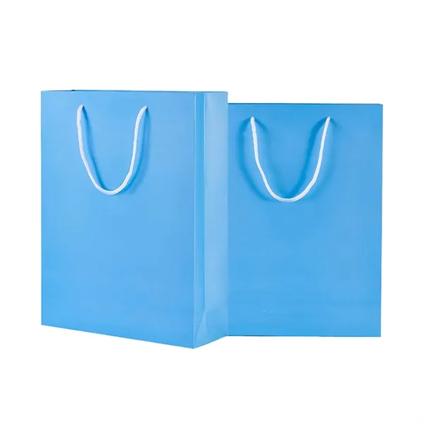Vertical Matte Laminated Euro Tote Bag - Vertical Matte Laminated Euro Tote Bag - Image 1 of 3