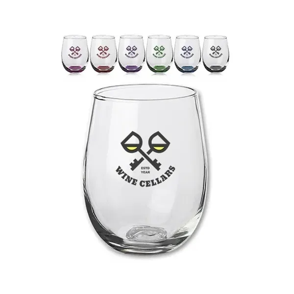 17 oz. Sienna Stemless Wine Glasses - 17 oz. Sienna Stemless Wine Glasses - Image 0 of 2