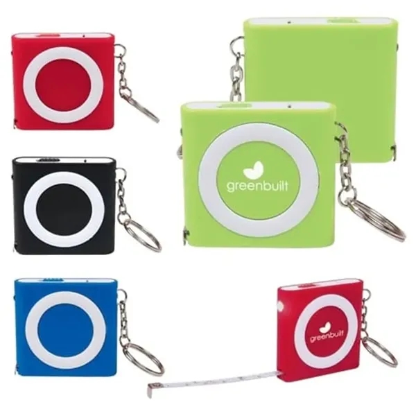 LED Keychain Tape Measure - LED Keychain Tape Measure - Image 0 of 3