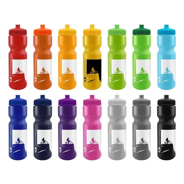 SPOKE-Tacular 28oz Bike Bottle - Colors w/Push-Pull Lid