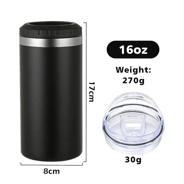 16oz Vacuum Insulated Can Cooler - 16oz Vacuum Insulated Can Cooler - Image 1 of 4