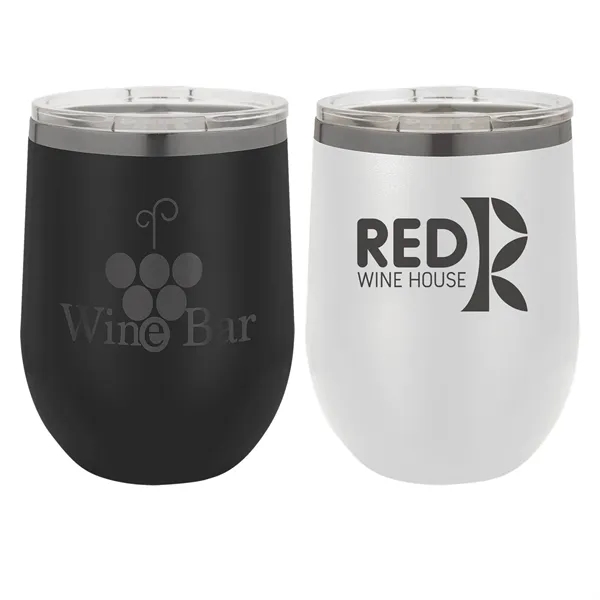 Polar Camel 12oz ION-Plated Ghost Black Stemless Wine Glass - Polar Camel 12oz ION-Plated Ghost Black Stemless Wine Glass - Image 0 of 6