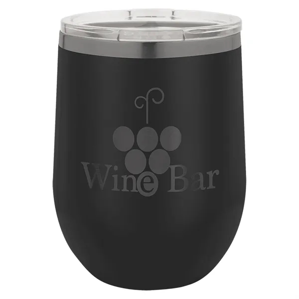 Polar Camel 12oz ION-Plated Ghost Black Stemless Wine Glass - Polar Camel 12oz ION-Plated Ghost Black Stemless Wine Glass - Image 2 of 6