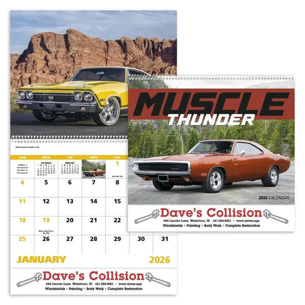 Good Value™ Muscle Thunder - Spiral Calendar - Good Value™ Muscle Thunder - Spiral Calendar - Image 0 of 1