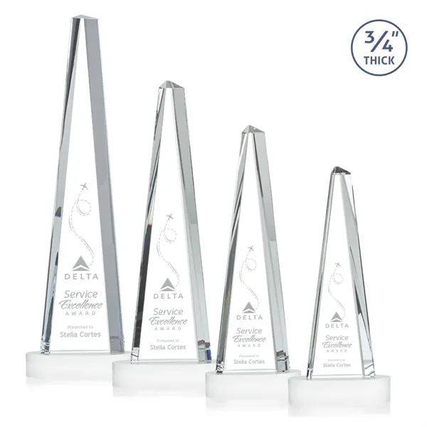 Majestic Tower Award on Alberton Base - White