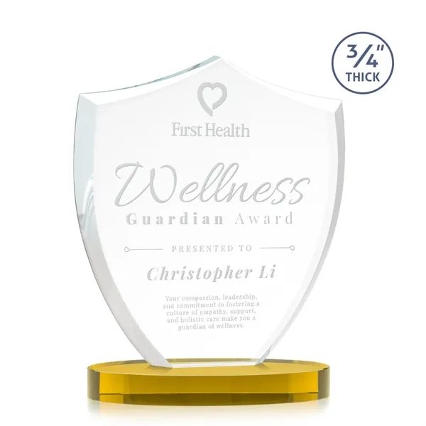 Scudo Shield on Alberton Base - Gold - Scudo Shield on Alberton Base - Gold - Image 5 of 6