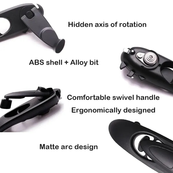 Multifunctional Can Opener Eight in one Hand Cranked - Multifunctional Can Opener Eight in one Hand Cranked - Image 3 of 4