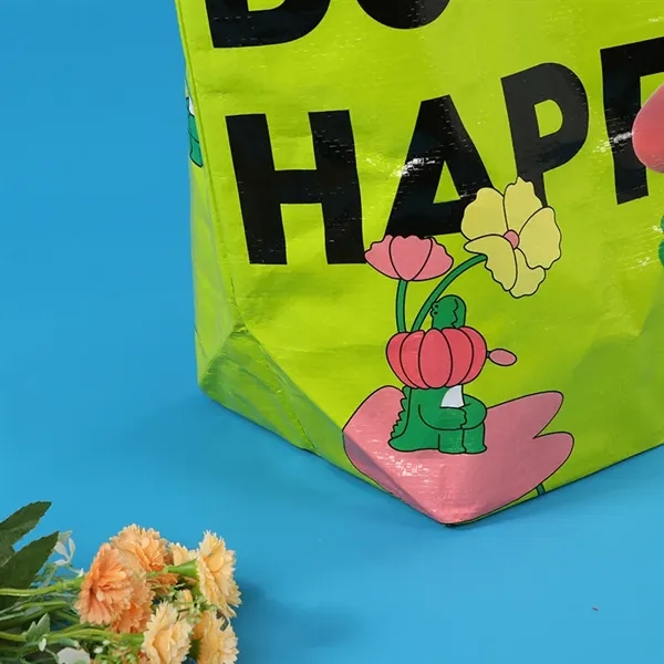 Custom Full Color PP Shopping Tote Bag Gusset - Custom Full Color PP Shopping Tote Bag Gusset - Image 2 of 4