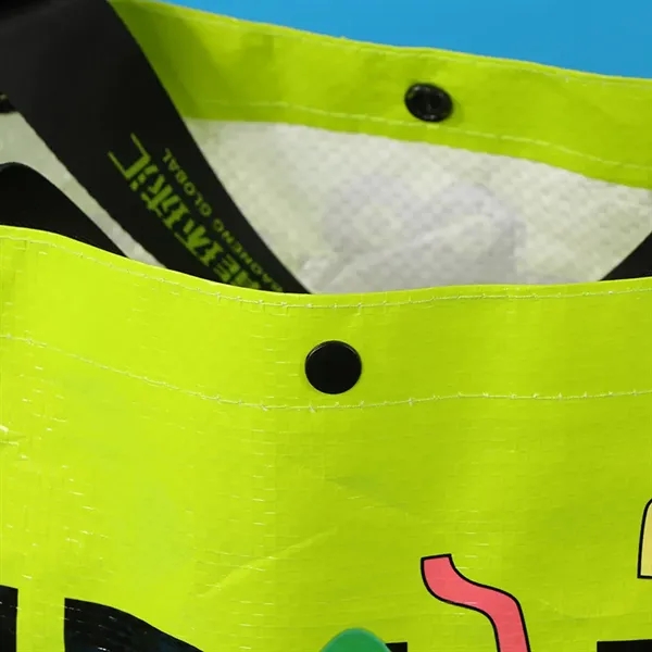 Custom Full Color PP Shopping Tote Bag Gusset - Custom Full Color PP Shopping Tote Bag Gusset - Image 3 of 4