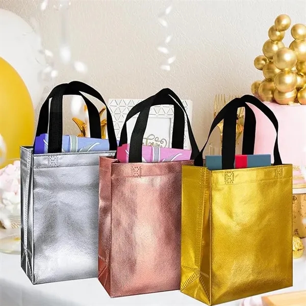 Reusable Glossy Gift Bags With Handles for Party Favors - Reusable Glossy Gift Bags With Handles for Party Favors - Image 3 of 3