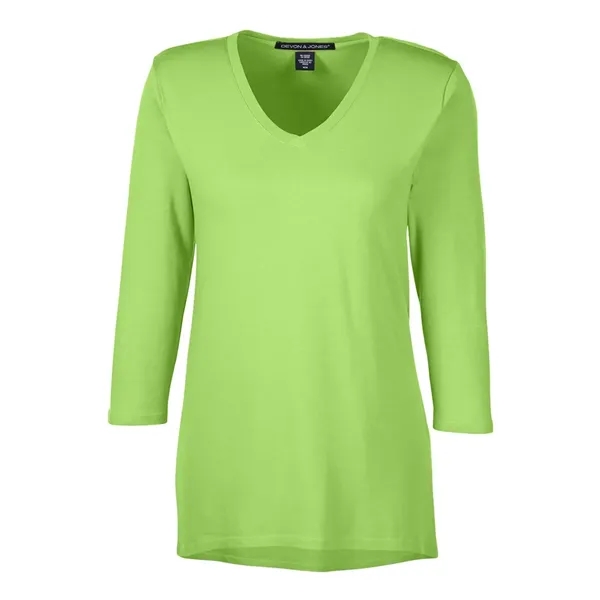 Devon & Jones Women's Perfect Fit™ Bracelet-Length V-Neck... - Devon & Jones Women's Perfect Fit™ Bracelet-Length V-Neck... - Image 5 of 5