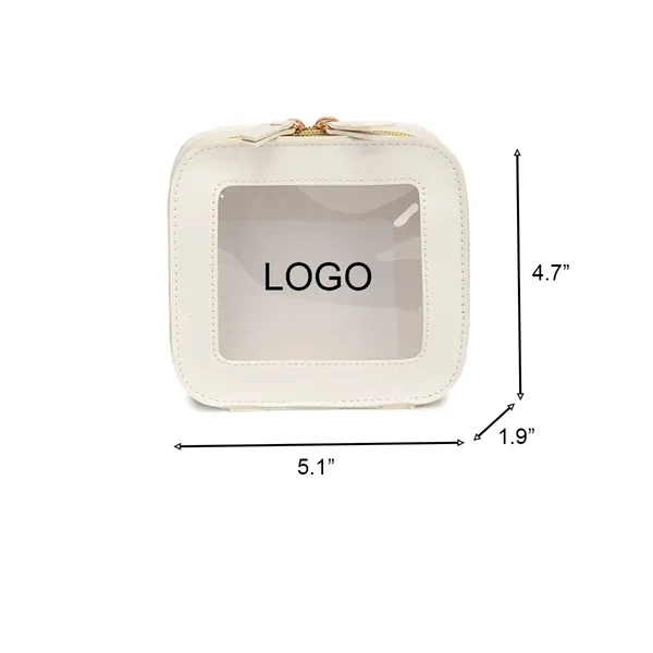 Stylish Square Clear Cosmetic Storage Bag - Stylish Square Clear Cosmetic Storage Bag - Image 0 of 1