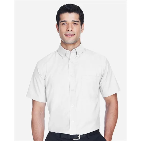 Harriton Men's Oxford Short Sleeve with Stain-Release - Harriton Men's Oxford Short Sleeve with Stain-Release - Image 0 of 8