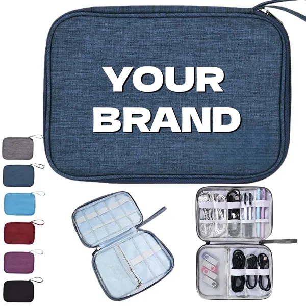 Electronic Organizer Travel Cable Accessories Bag Case - Electronic Organizer Travel Cable Accessories Bag Case - Image 0 of 4