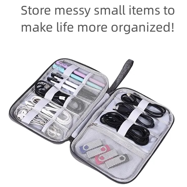 Electronic Organizer Travel Cable Accessories Bag Case - Electronic Organizer Travel Cable Accessories Bag Case - Image 2 of 4