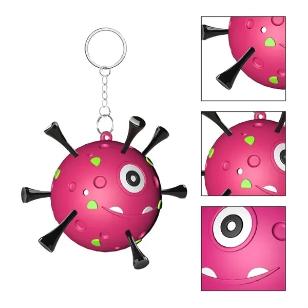 Portable Golf Ball Tees Holder with Novelty Keychain - Portable Golf Ball Tees Holder with Novelty Keychain - Image 0 of 1