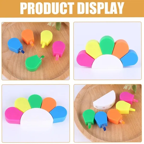 5 Sets Colored Highlighters Marker Pen - 5 Sets Colored Highlighters Marker Pen - Image 3 of 4