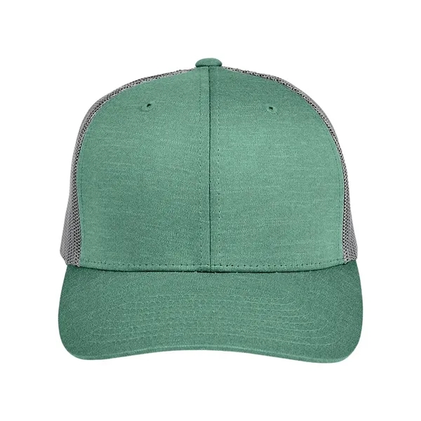 Team 365 Youth Zone Sonic Heather Trucker Cap - Team 365 Youth Zone Sonic Heather Trucker Cap - Image 9 of 16