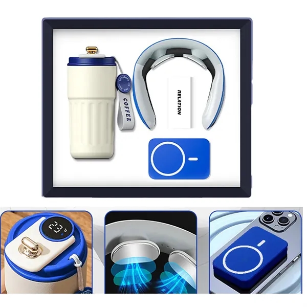 Executive Gift Vacuum Neck Massager Power Bank Set - Executive Gift Vacuum Neck Massager Power Bank Set - Image 4 of 7