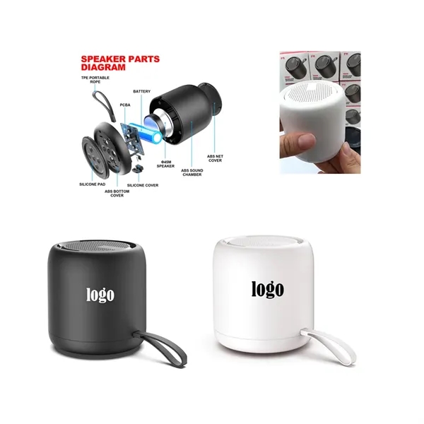 Portable Mini Outdoor Wireless TWS Speaker - Portable Mini Outdoor Wireless TWS Speaker - Image 0 of 1