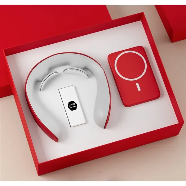 Promotional Gift Neck Massager Power Bank Set Custom Logo - Promotional Gift Neck Massager Power Bank Set Custom Logo - Image 5 of 6