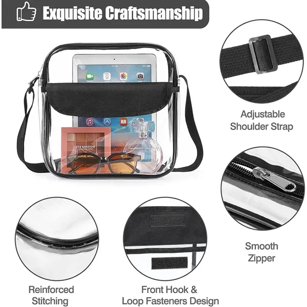 Clear Stadium Approved Crossbody Shoulder bag - Clear Stadium Approved Crossbody Shoulder bag - Image 2 of 2