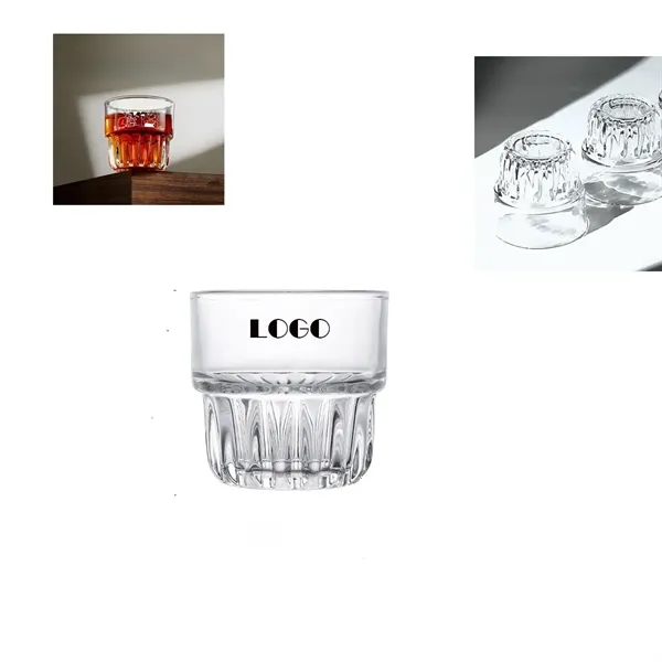 Household Creative Transparent Striped Glass Cup - Household Creative Transparent Striped Glass Cup - Image 0 of 1