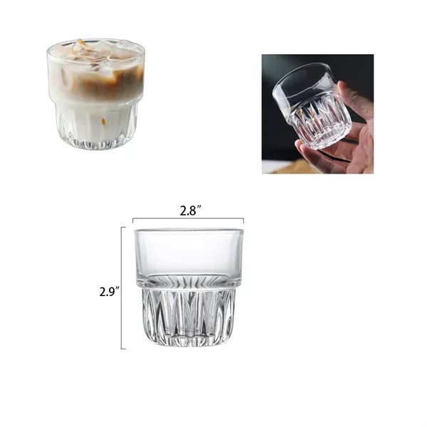 Household Creative Transparent Striped Glass Cup - Household Creative Transparent Striped Glass Cup - Image 1 of 1