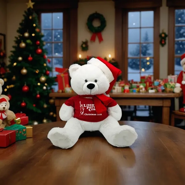 EQP 96+ Christmas 20" Large White Bear - EQP 96+ Christmas 20" Large White Bear - Image 1 of 1