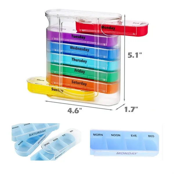 PP Drawer Design Weekly Pill Organizer - PP Drawer Design Weekly Pill Organizer - Image 1 of 2