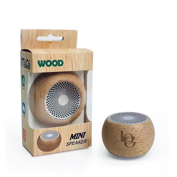 Portable Mini Wooden Wireless Speaker - Portable Mini Wooden Wireless Speaker - Image 0 of 1