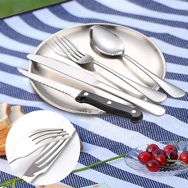 Portable Stainless Steel Cutlery Set 10 Pieces - Portable Stainless Steel Cutlery Set 10 Pieces - Image 2 of 2