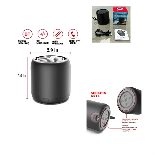 Portable Mini Outdoor Wireless TWS Speaker - Portable Mini Outdoor Wireless TWS Speaker - Image 1 of 1