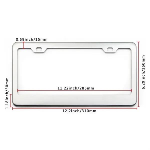 Stainless Steel License Plate Frame - Stainless Steel License Plate Frame - Image 1 of 1