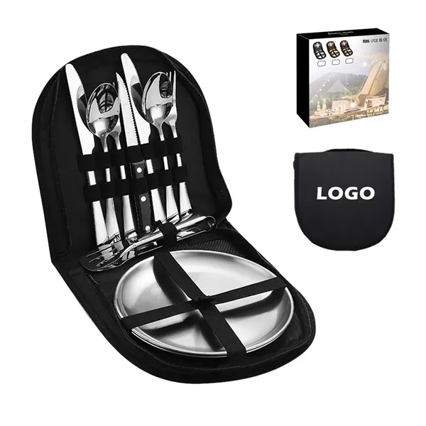 Portable Stainless Steel Cutlery Set 10 Pieces - Portable Stainless Steel Cutlery Set 10 Pieces - Image 0 of 2