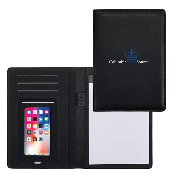 Lightweight Padfolio w/ Smartphone Sleeve and Notepad - Lightweight Padfolio w/ Smartphone Sleeve and Notepad - Image 0 of 2