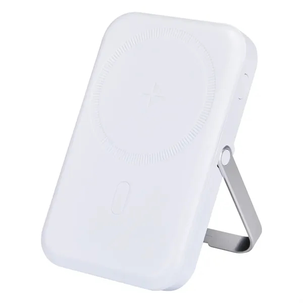 MagSafe Compatible 5000 mAh Magnetic Power Bank w/Stand - MagSafe Compatible 5000 mAh Magnetic Power Bank w/Stand - Image 4 of 4