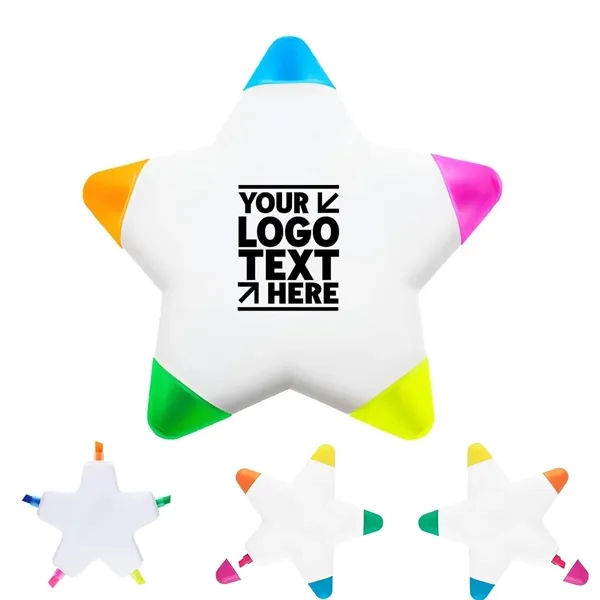 Star Multicolor Highlighters Fluorescent Pens - Star Multicolor Highlighters Fluorescent Pens - Image 0 of 4