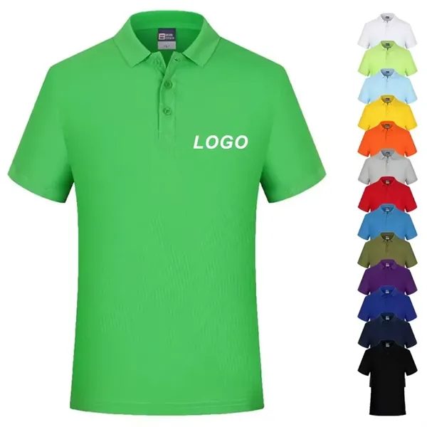 Unisex Adult Blend Short Sleeve Polo Shirt - Unisex Adult Blend Short Sleeve Polo Shirt - Image 0 of 3